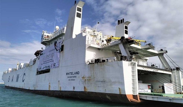 وصول سفينة مساعدات إماراتية جديدة إلى ميناء العريش المصري