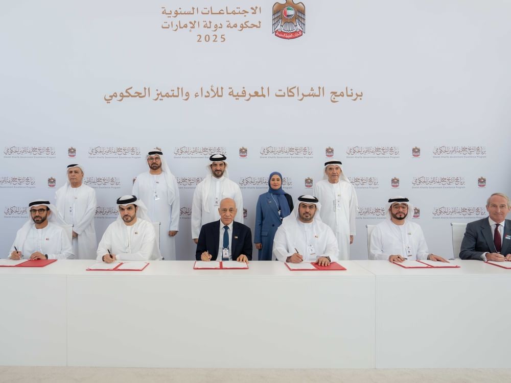 Sultan bin Ahmed attends signing of partnerships
