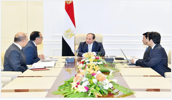أجتماع الرئيس المصري عبد الفتاح السيسي