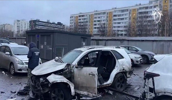 انفجار سيارة في موسكو