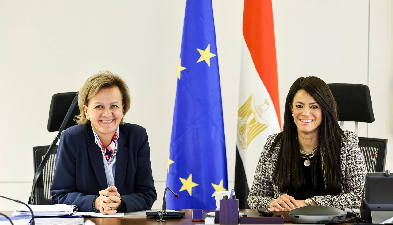 رانيا المشاط وسفيرة الاتحاد الأوروبي 