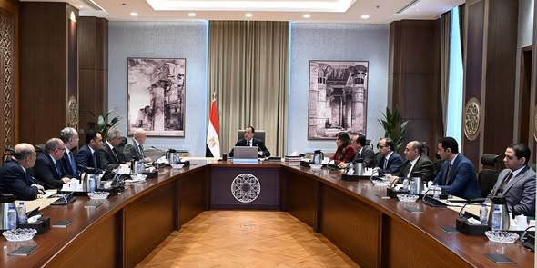 رئيس الوزراء المصري خلال الاجتماع