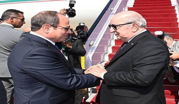 عبد المجيد تبون وعبد الفتاح السيسي