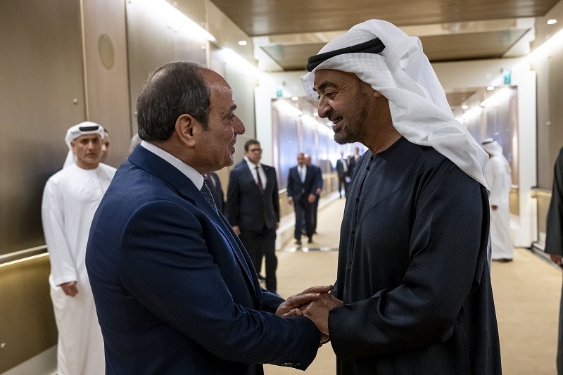 محمد بن زايد والسيسي