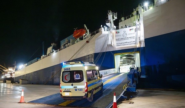 المستشفى الإماراتي العائم في ميناء العريش المصري