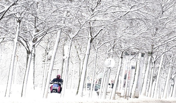 عاصفة ثلجية في النمسا