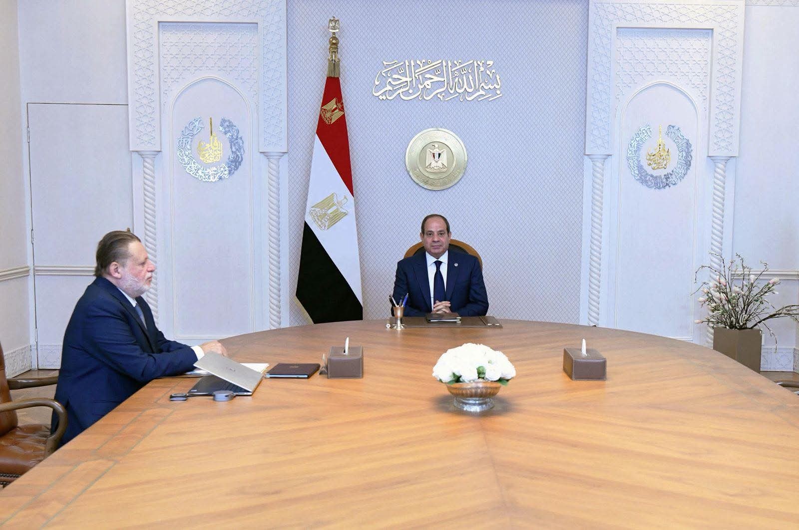 اجتماع السيسي وحسن عبدالله