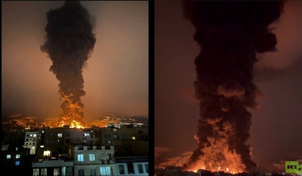 حرائق  إسرائيل و انفجارات ايران