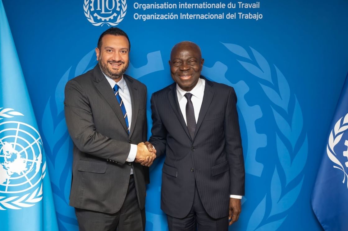 جانب من لقاءات المندوب الدائم للإمارات