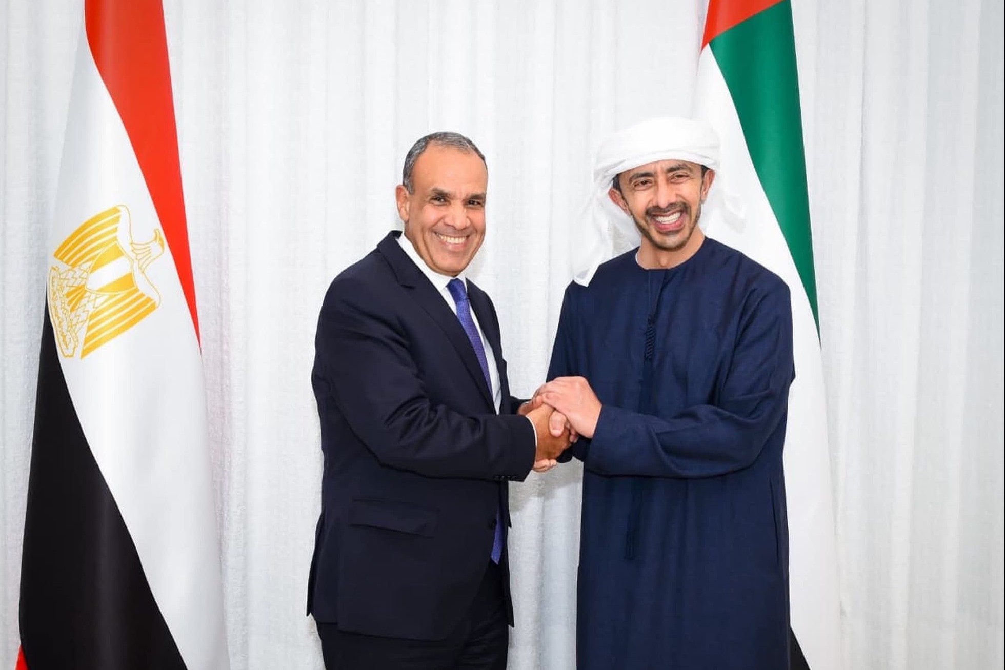 وزيرا خارجية الإمارات ومصر