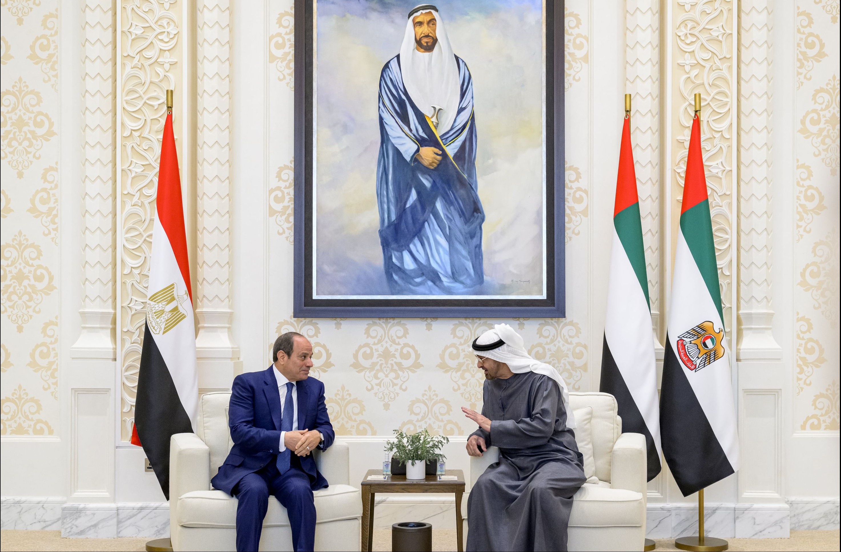 الشيخ محمد بن زايد والرئيس عبد الفتاح السيسي