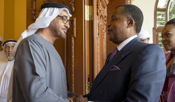 رئيس الإمارات يستقبل نظيره الكونغولي
