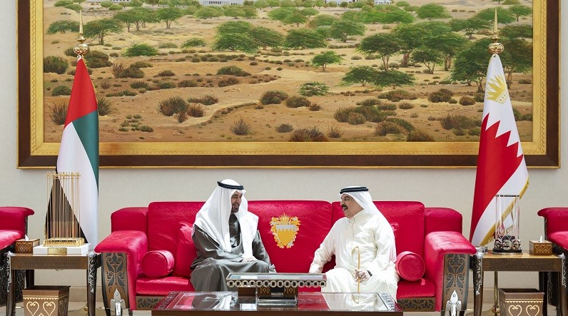 ملك البحرين ورئيس الإمارات