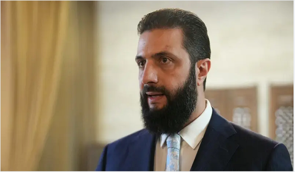 الرئيس السوري أحمد الشرع