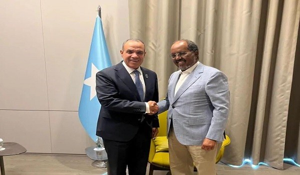 الرئيس الصومالي ووزير الخارجية المصري