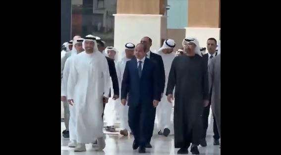 الرئيسان الإماراتي والمصري في مول ياس