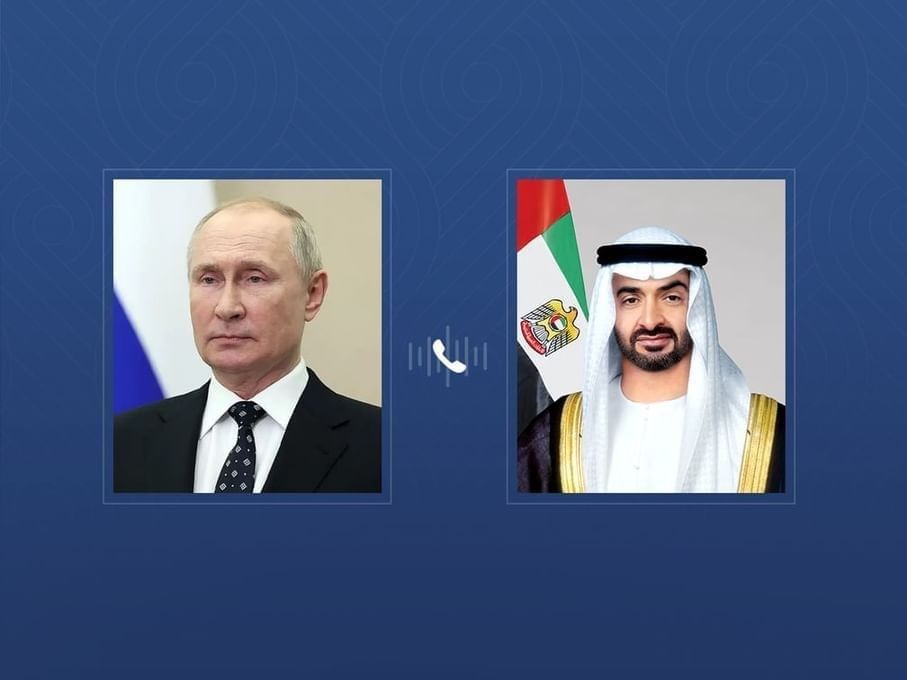 رئيس الإمارات ورئيس روسيا