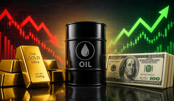 انخفاض النفط وارتفاع أسعار الذهب وسط آمال وقف الحرب الإيرانية
