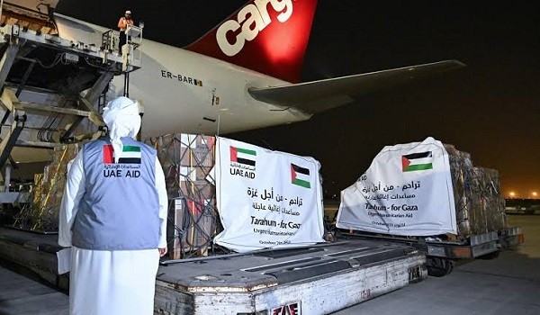 مساعدات الإمارات إلى غزة