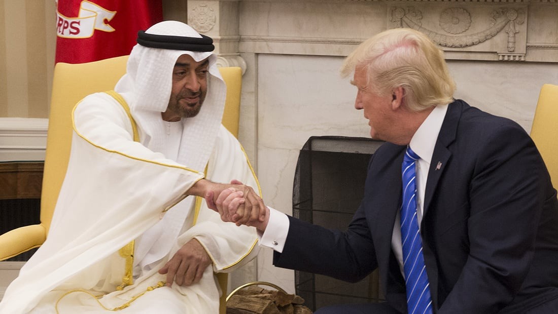 الرئيس الأمريكي والشيخ محمد بن زايد