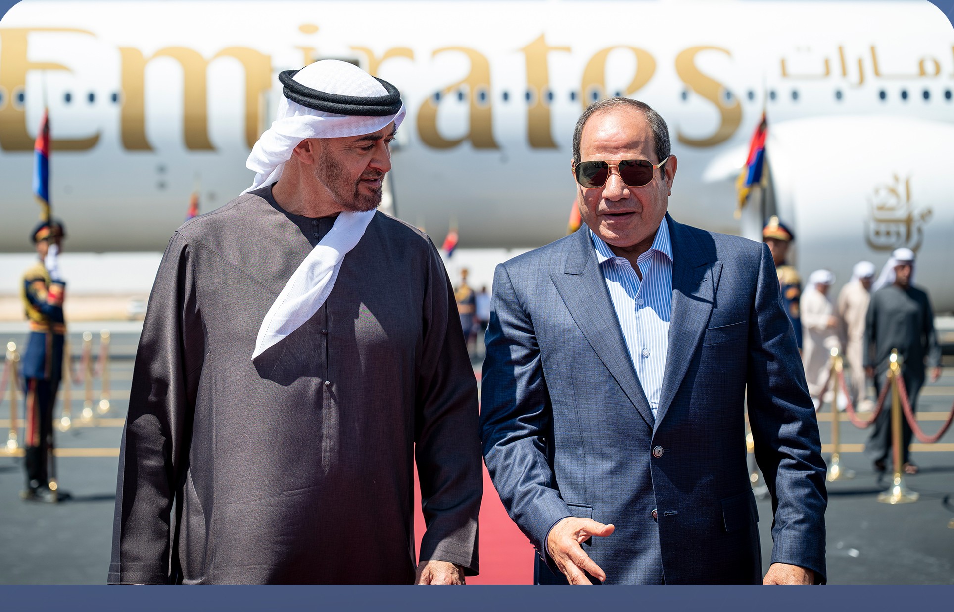 الرئيس عبد الفتاح السيسي والشيخ محمد بن زايد