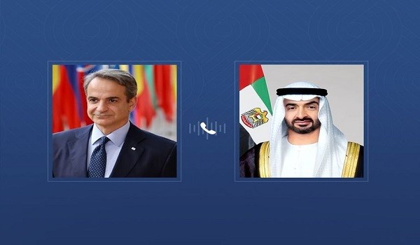 الشيخ محمد بن زايد و كيرياكوس ميتسوتاكيس