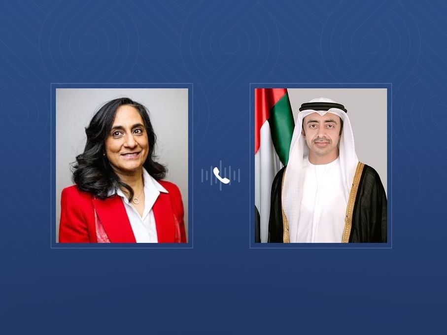 وزيرا خارجية الإمارات وكندا
