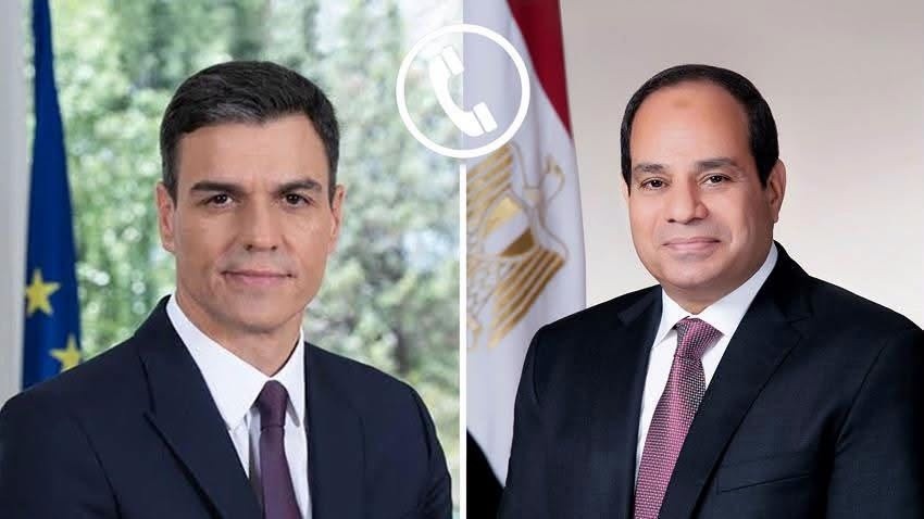 السيسي وبيدرو سانشيز
