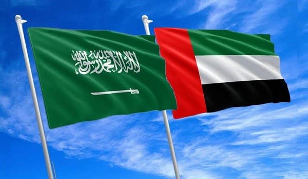 علم الإمارات والسعودية