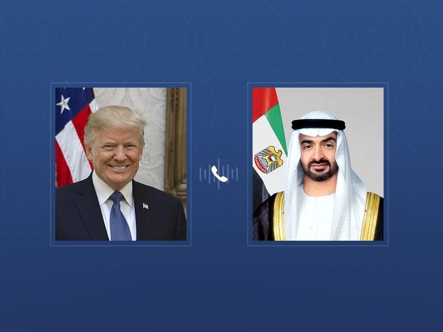الشيخ محمد بن زايد والرئيس دونالد ترامب 