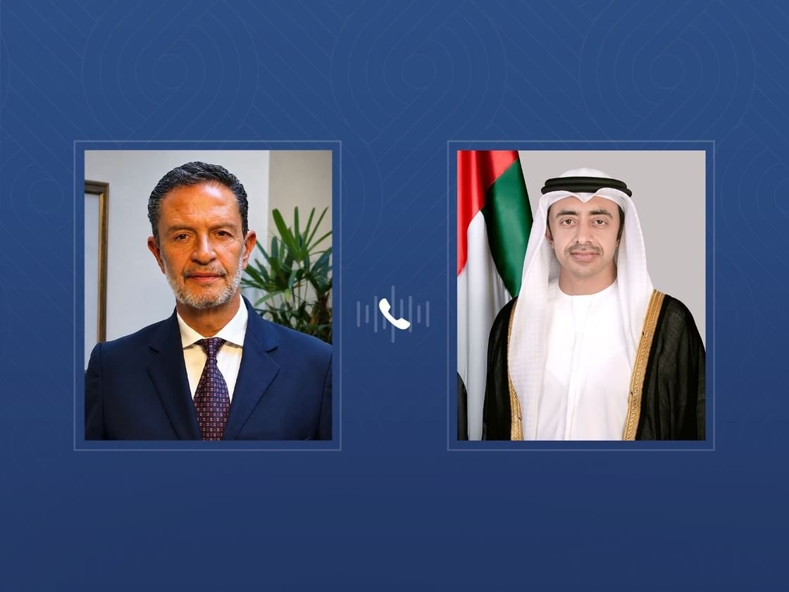 وزير ا خارجية الإمارات وكولومبيا