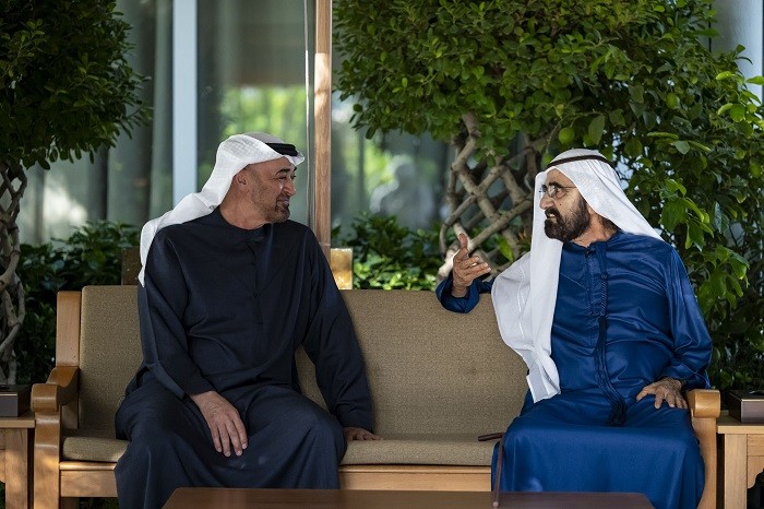 لقاء محمد بن راشد ومحمد بن زايد