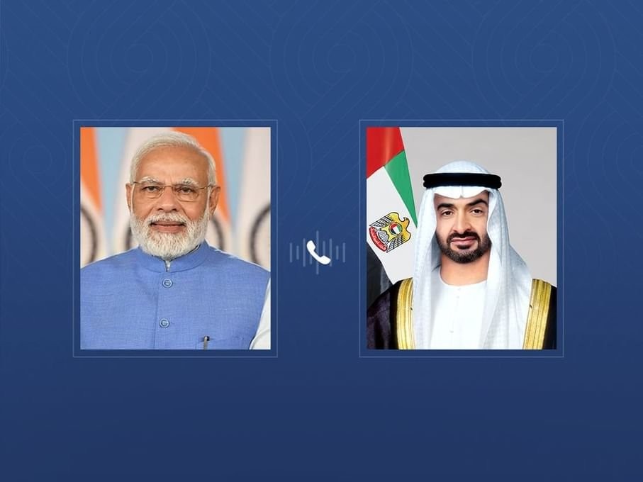 الرئيس الإماراتي ورئيس وزراء الهند