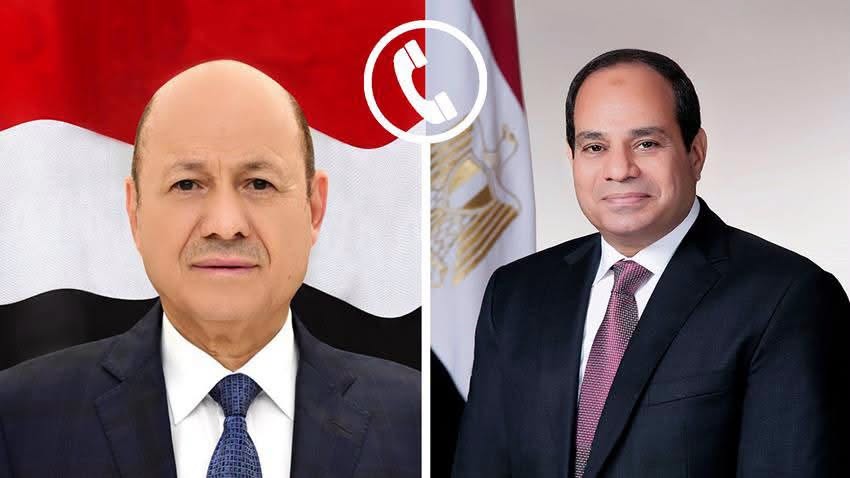 الرئيس المصري ورشاد العليمي