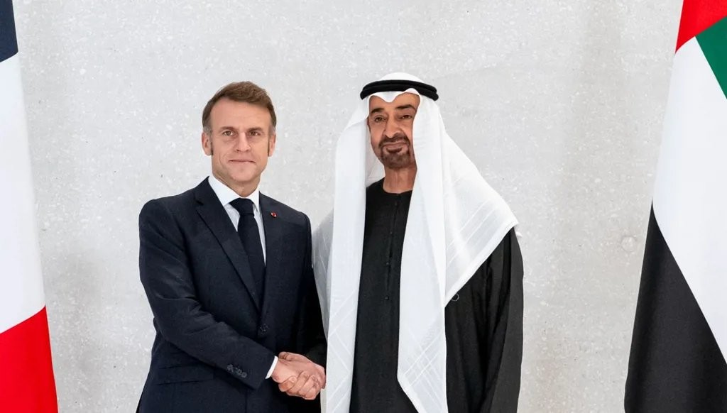 الرئيس الإماراتي والرئيس الفرنسي - أرشيفية