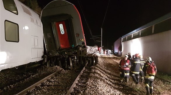 تصادم قطارين