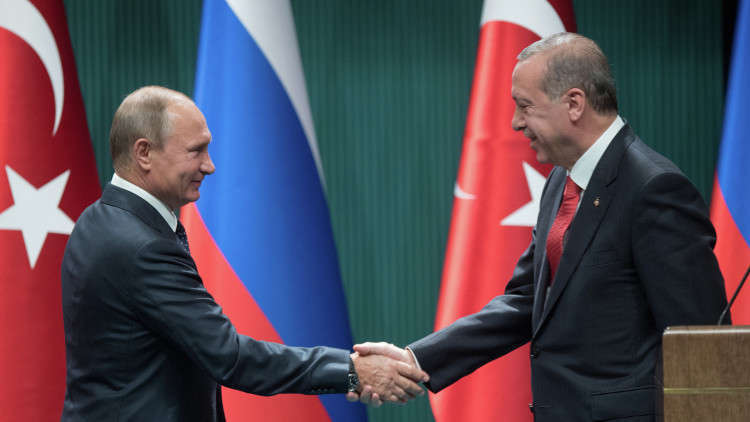 فلاديمير بوتين ونظيره التركي  