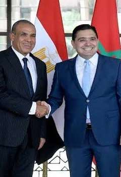 وزير الخارجية المصري يسلم نظيره المغربي رسالة خطية من السيسي إلى محمد السادس