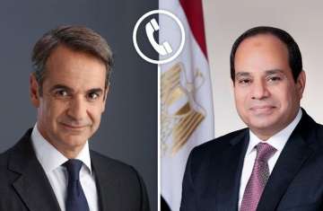 الرئيسان المصري واليوناني
