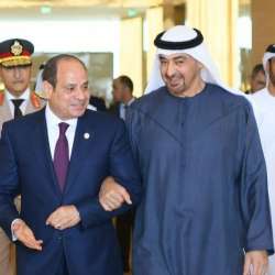 الشيخ محمد بن زايد والرئيس السيسي