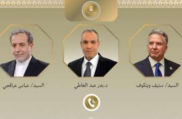 مبعوث ترامب ووزيرا خارجية مصر وإيران