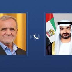 محمد بن زايد ومسعود بزشكيان