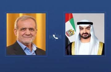 محمد بن زايد ومسعود بزشكيان
