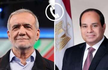 الرئيسان المصري والإيراني