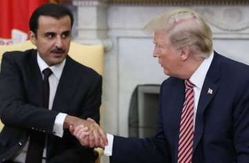 دونالد ترامب وتميم بن حمد