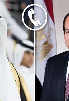 الرئيس السيسي والأمير تميم بن حمد