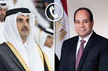 الرئيس السيسي والأمير تميم بن حمد