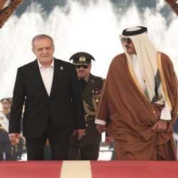 أمير قطر والرئيس الإيراني