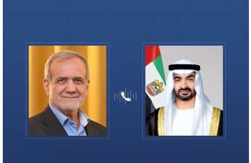 الرئيسان الإماراتي والإيراني
