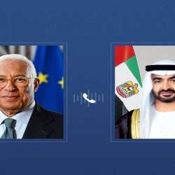 محمد بن زايد ورئيس المجلس الأوروبي